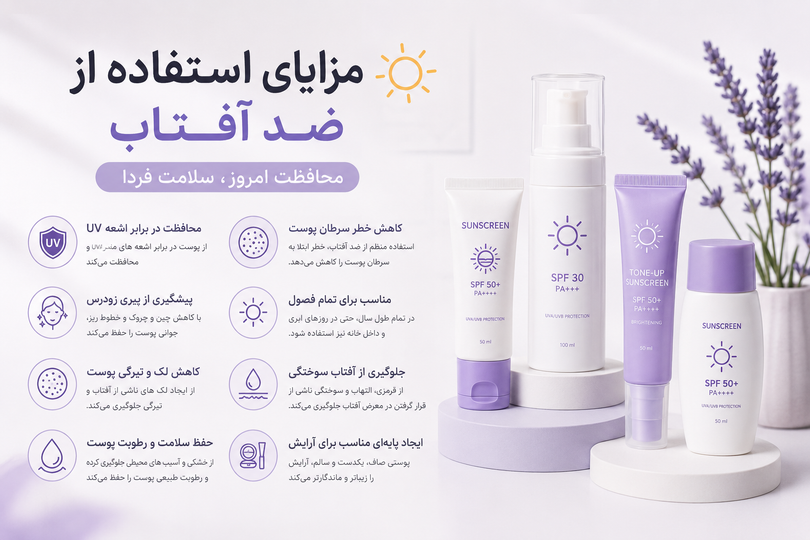 مزایای استفاده از ضد آفتاب؛ چرا باید هر روز از ضد آفتاب استفاده کنیم؟