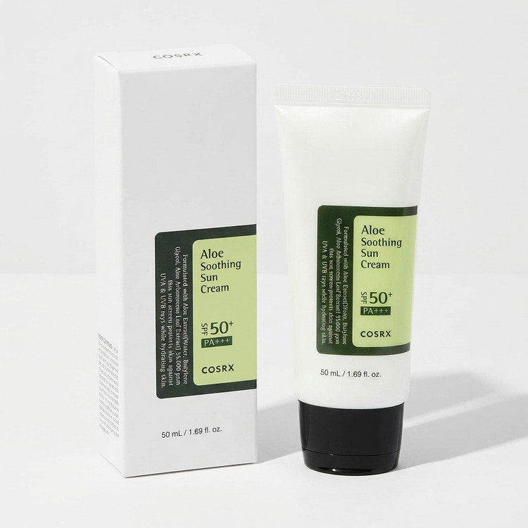 بستهبندی ضدآفتاب COSRX آلوئه ورا SPF 50+