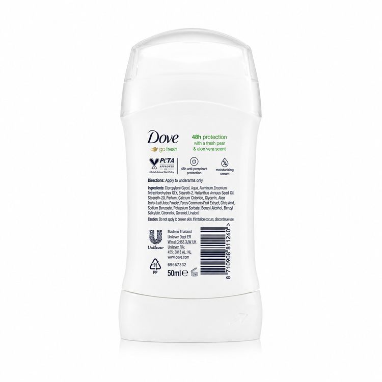 مام استیک ضدتعریق داو (Dove) مدل Go Fresh با رایحه گلابی و آلوئهورا